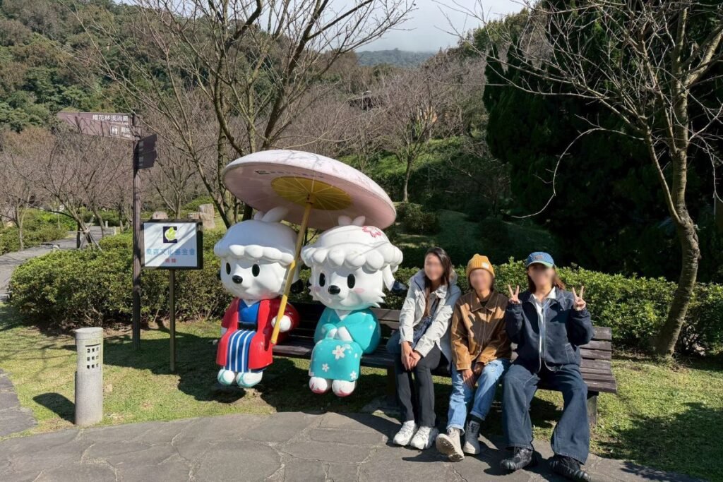 陽明山一日遊完美句點與山區美景俯拍照
