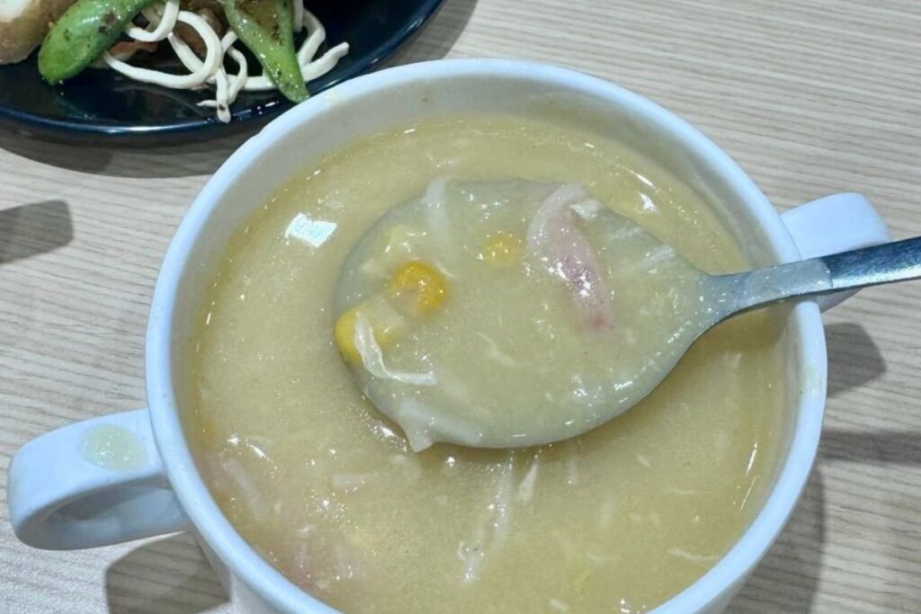 小時厚牛排自助吧玉米濃湯實際盛裝