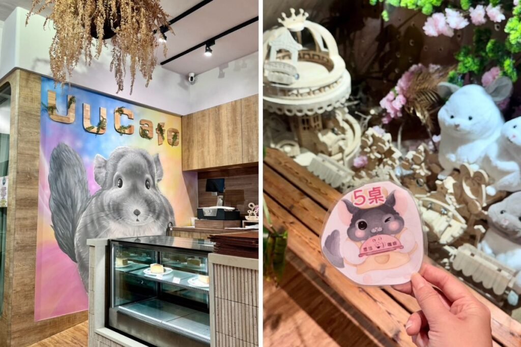 悠悠龍貓咖啡一樓店內座位與櫃台空間