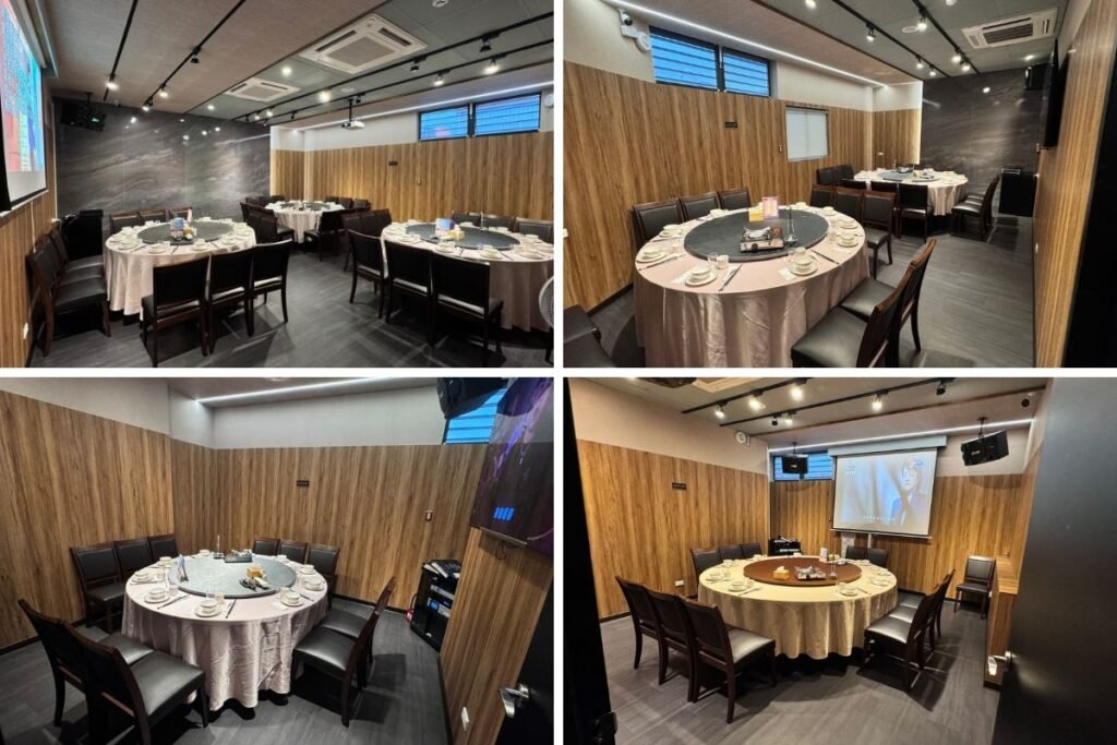 蓮甄饌私廚酒館各式大小獨立包廂與桌型配置