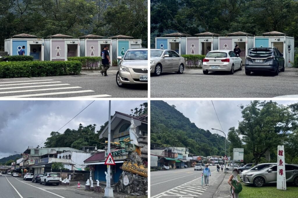 鯉魚潭風景區環潭北路停車場入口與交通路況