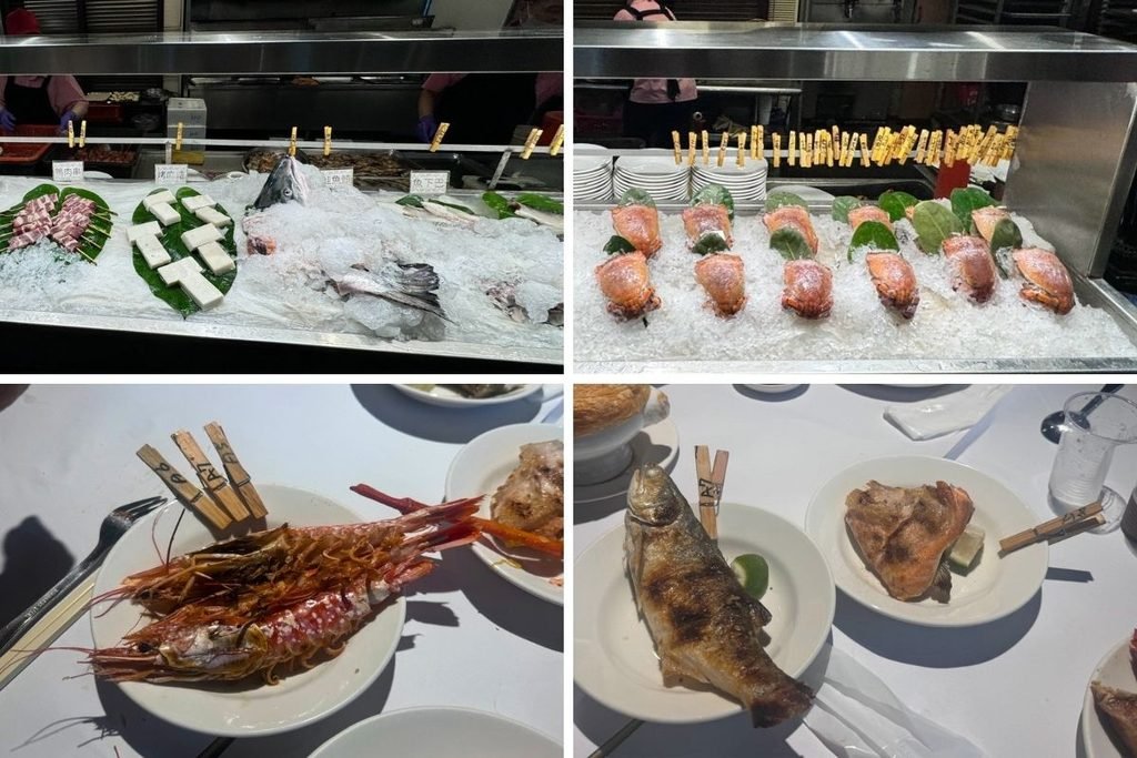 久千代海鮮百匯餐廳+木夾點餐方式+現點現做海鮮料理