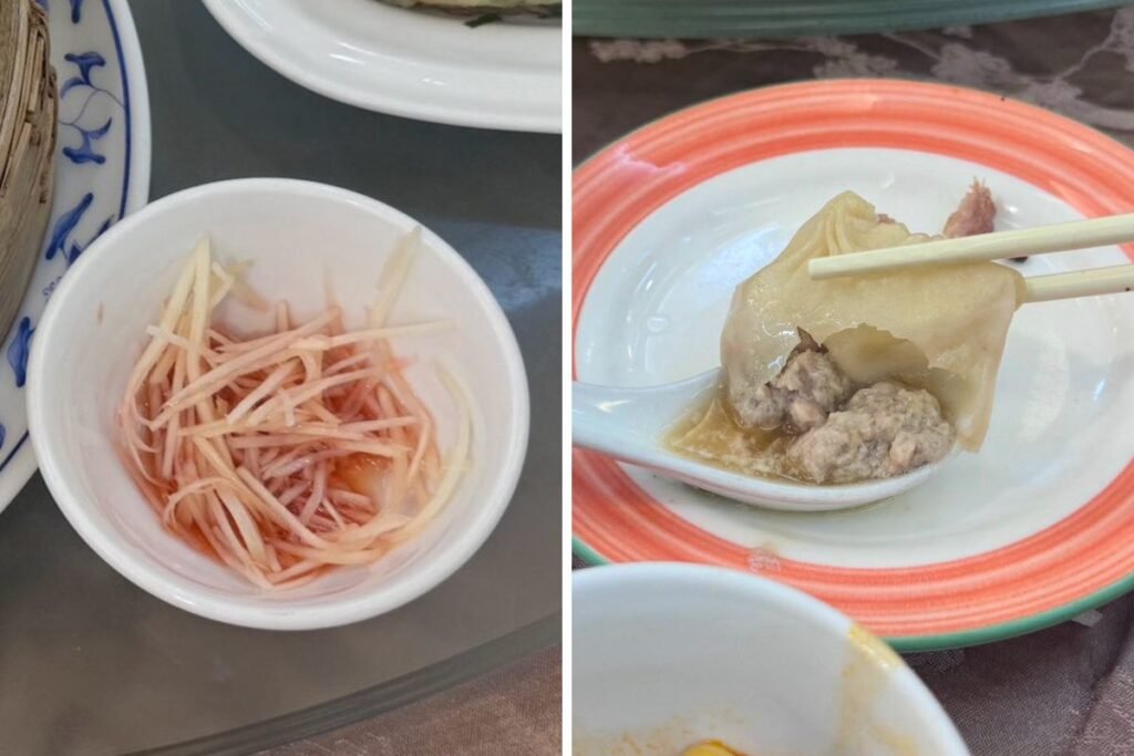 闔家歡南北餚餐館皮薄多汁的上海小籠湯包特寫