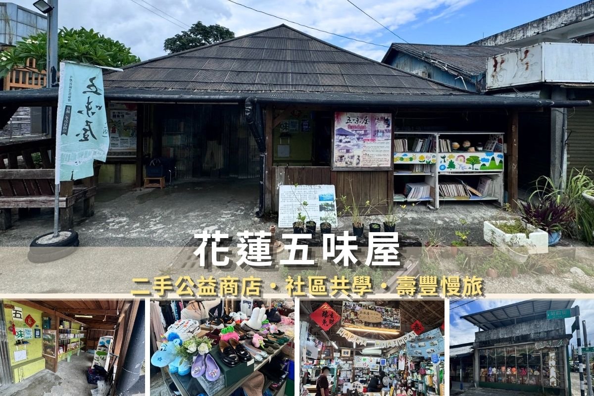 花蓮壽豐景點五味屋豐田車站旁公益二手商店，尋寶也能支持孩子成長